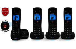 BT 6600 Cordless Telephone with Answer Machine - Quad